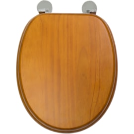 Croydex Davos Antique Pine Solid Wood Toilet Seat (WL602250H)