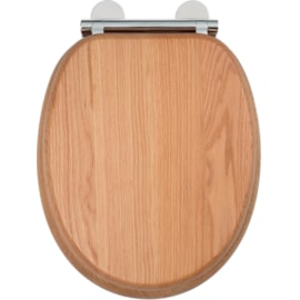 Croydex Rutland Solid Oak Soft Close  Toilet Seat (WL602376H)