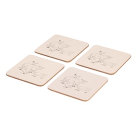 Woodbury Lane Coasters 4pk Woodbury Lane Coasters 4pk