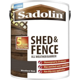 Sadolin Shed & Fence Woodland Walk 5lt (5093217)