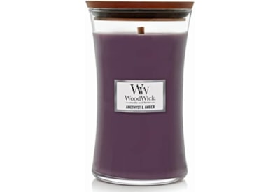 Woodwick Hourglass Candle Amythst & Amber Large (1632291E)