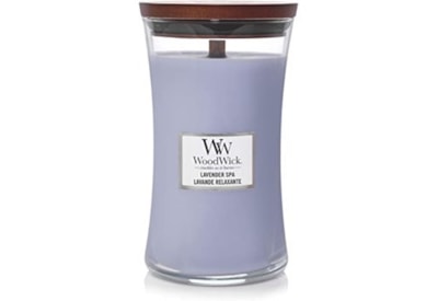 Woodwick Hourglass Candle Lavender Spa Large Woodwick Hourglass Candle Lavender Spa Large
