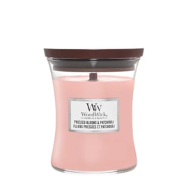 Woodwick Hourglass Candle Pressed Blooms & Patchou Medium (1632428E)