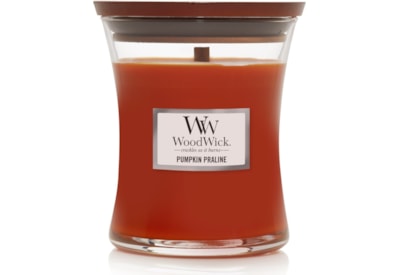 Woodwick Hourglass Candle Pumpkin Praline Medium (1720912E)