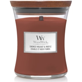 Woodwick Hourglass Candle Smoked Walnut & Maple Medium Woodwick Hourglass Candle Smoked Walnut & Maple Medium