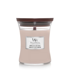 Woodwick Hourglass Candle Vanilla & Sea Salt Medium (92191E)
