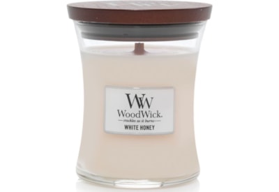 Woodwick Hourglass Candle White Honey Medium (92026E)