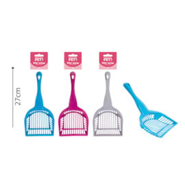 World Of Pets Cat Litter Scoop 3 Colours 26cm World Of Pets Cat Litter Scoop 3 Colours 26cm
