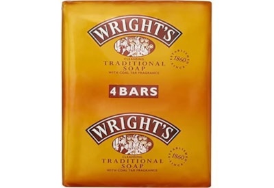 Wrights Coal Tar Soap 4x100g Wrights Coal Tar Soap 4x100g