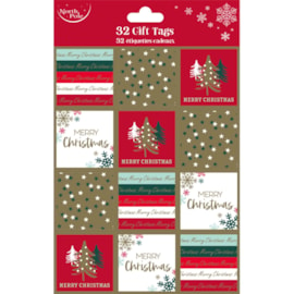Eurowrap 32pk Contemporary Gift Tags 32pack (X-31529-GTC)