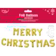 Merry Christmas Foil Letter Balloon Gold 24x35cm Merry Christmas Foil Letter Balloon Gold 24x35cm