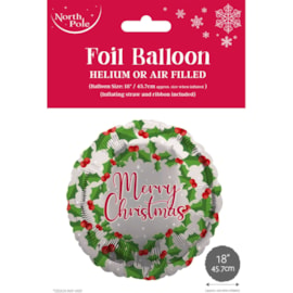 Merry Xmas Foil Balloon 18" (X-29754-BCC)