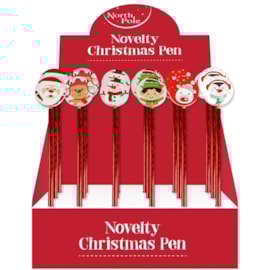 Eurowrap Novelty Christmas Character Pens Eurowrap Novelty Christmas Character Pens