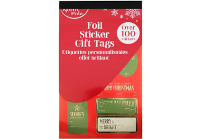 Eurowrap 100 Trad Foil Sticker Tags 100pk (X-31490-GTC)