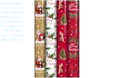 Eurowrap 4m Traditional Gift Wrap 4m Eurowrap 4m Traditional Gift Wrap 4m
