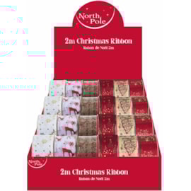 Eurowrap Hessian Printed Ribbon 2m Eurowrap Hessian Printed Ribbon 2m