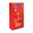 Eurowrap Christmas Spirit Double Bottle Bag Eurowrap Christmas Spirit Double Bottle Bag