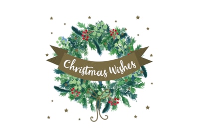 12pk Wreath & Tree White Kraft Cards 12pk Wreath & Tree White Kraft Cards