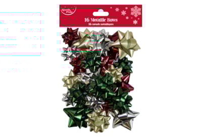 Eurowrap Trad Modern Mix Metallic Bows 16pk Eurowrap Trad Modern Mix Metallic Bows 16pk
