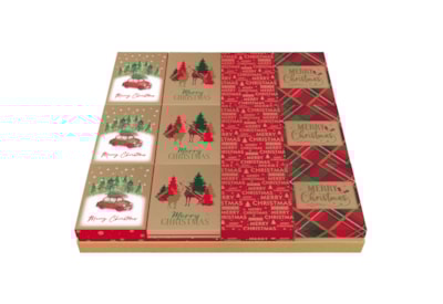 Eurowrap Merry Christmas Kraft Gift Box Tray Eurowrap Merry Christmas Kraft Gift Box Tray