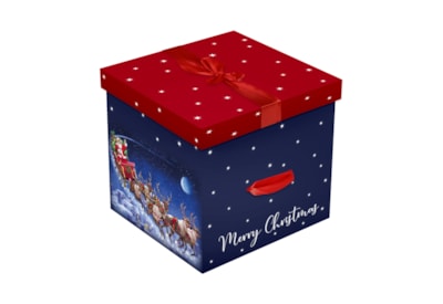 Eurowrap Square Flat Pack Flying Santa Gift Box Eurowrap Square Flat Pack Flying Santa Gift Box