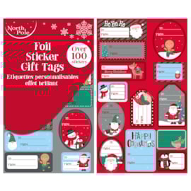 100 Cute Foil Sticker Gift Tags 100 Cute Foil Sticker Gift Tags