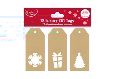 12pk Die Cut Kraft Gift Tags 12pk Die Cut Kraft Gift Tags