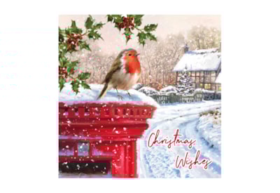 12pk Snowman & Robin Traditional Cards 12pk Snowman & Robin Traditional Cards