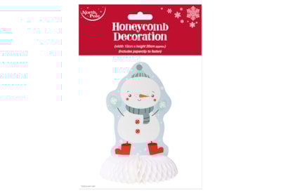 Eurowrap Snowman Honeycomb Decoration Eurowrap Snowman Honeycomb Decoration