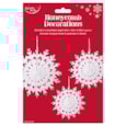 Eurowrap 3pk Snowflake Honeycomb Decorations Eurowrap 3pk Snowflake Honeycomb Decorations