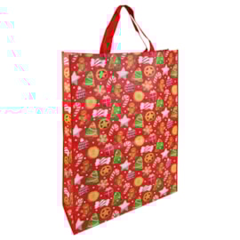 Eurowrap Gingerbread Pp Woven Bag Jumbo Eurowrap Gingerbread Pp Woven Bag Jumbo