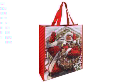 Eurowrap Santa Joyful Pp Woven Bag Small Eurowrap Santa Joyful Pp Woven Bag Small
