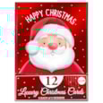 12pk Cute Santa Cards 12pk Cute Santa Cards