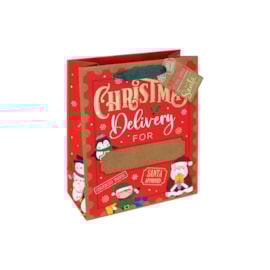 Eurowrap Christmas Delivery Personalised Gift Bag Medium Eurowrap Christmas Delivery Personalised Gift Bag Medium