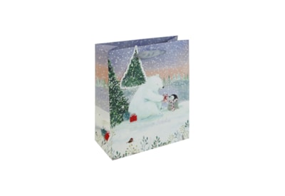 Eurowrap Polar Bears Gift Bag Medium Eurowrap Polar Bears Gift Bag Medium