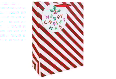 Eurowrap Candy Cane Gift Bag Xlarge