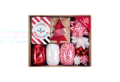 Eurowrap 15pc Candy Cane Tag & Ribbon Pack