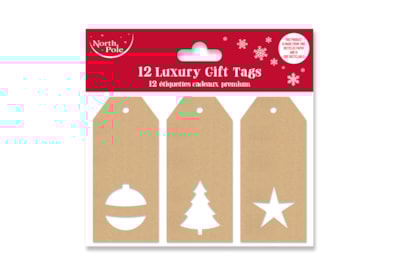 Eurowrap 12pk Die Cut Kraft Gift Tags Eurowrap 12pk Die Cut Kraft Gift Tags