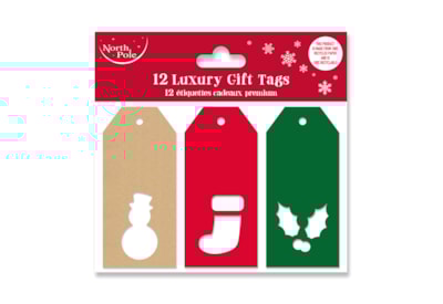 Eurowrap 12pk Die Cut Traditional Gift Tags Eurowrap 12pk Die Cut Traditional Gift Tags