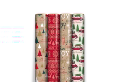 Eurowrap Sim Kraft Gift Wrap 4m