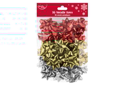Eurowrap Traditional Mix Metallic Bows 16pk Eurowrap Traditional Mix Metallic Bows 16pk