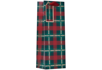 Christmas Tartan Bottle Bag Christmas Tartan Bottle Bag