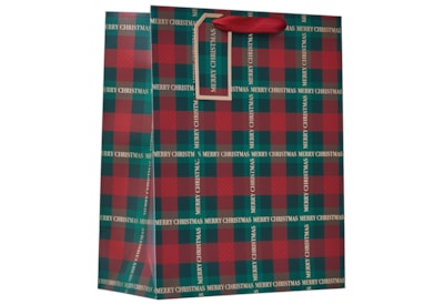 Christmas Tartan Gift Bag Large