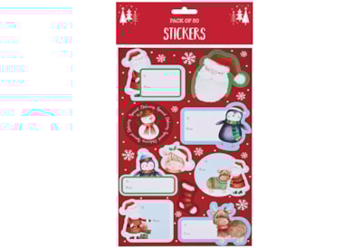 Santa Snow 50 Stickers
