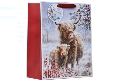 Highland Cow Gift Bag Large