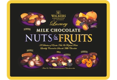 Walkers Choco Fruit & Nut Asstd Tin 600g Walkers Choco Fruit & Nut Asstd Tin 600g