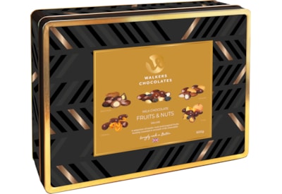 Walkers Chocolates Fruits & Nuts Assorted Tin 600g Walkers Chocolates Fruits & Nuts Assorted Tin 600g
