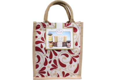 Bramble Jute Medium Red Sweet Hamper Bag