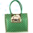 Bramble Jute Green Hamper Bag Large Bramble Jute Green Hamper Bag Large