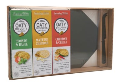 Grandma Wild's Savoury Biscuit Board & Knife 390g Grandma Wild's Savoury Biscuit Board & Knife 390g